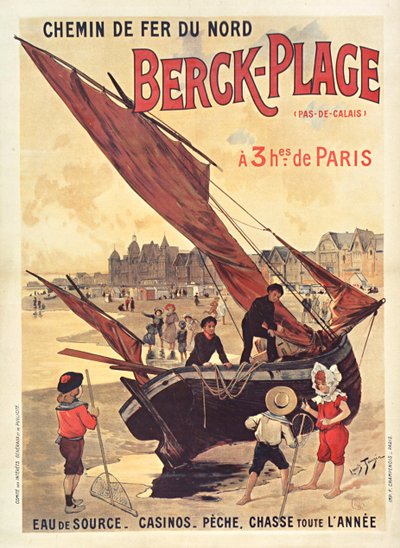 Chemins de fer du Nord. Berck-Plage, vers 1910 - Louis Tauzin