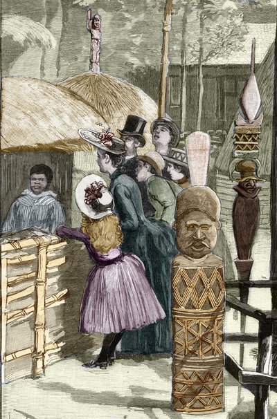 Exposition Universelle 1889 - Le village canaque à l