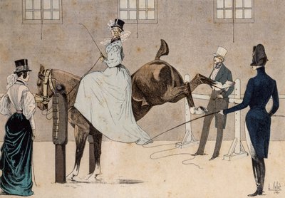 Amazone à cheval - Louis Vallet