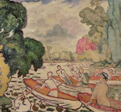 Bateaux dans le Bois de Boulogne - Louis Valtat