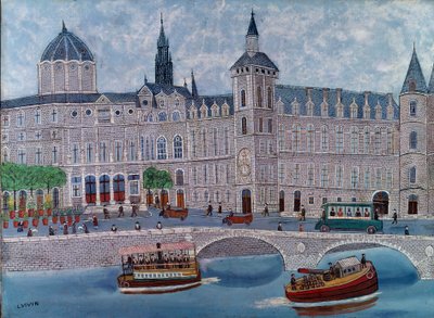 Vue du Palais de Justice à Paris - Louis Vivin