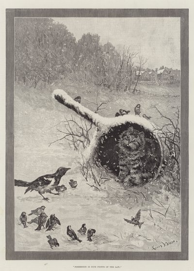 La possession vaut neuf points de la loi - Louis Wain