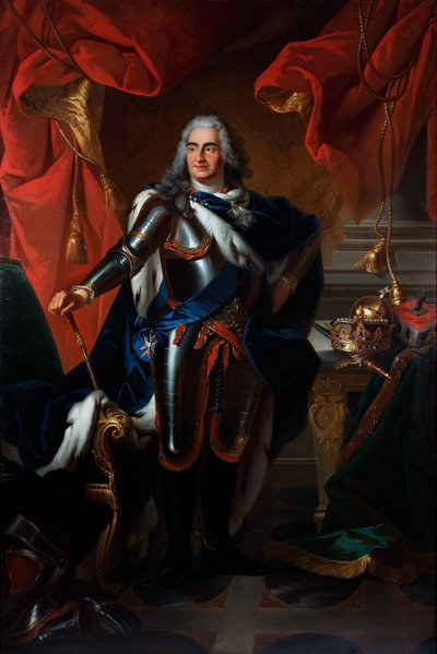 Portrait de Frédéric-Auguste de Saxe, dit le Fort - Louis de (after) Silvestre