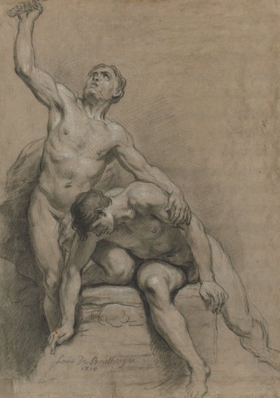 Deux nus masculins - Louis de Boullogne