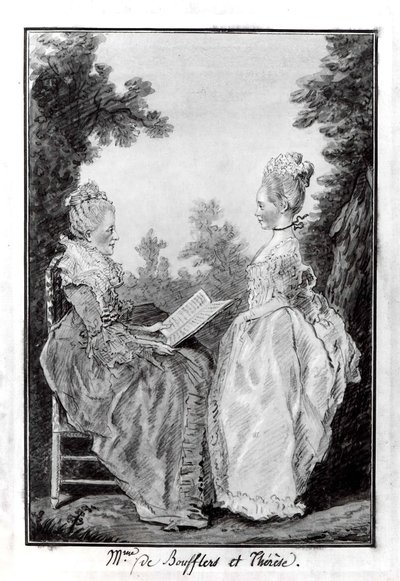 Madame la Comtesse de Boufflers et Thérèse, milieu des années 1760 - Louis de Carmontelle