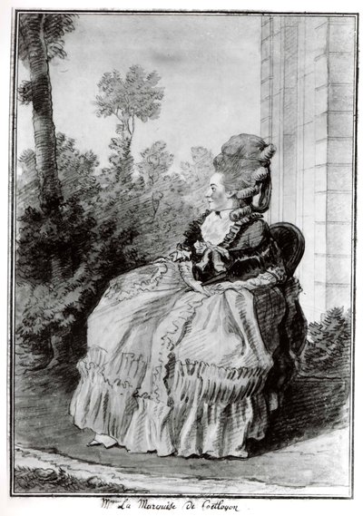 Madame la Marquise de Coëtlogon, ca. 1777 - Louis de Carmontelle