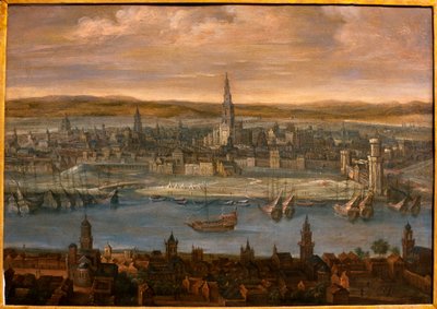 Vue de Séville - Peinture attribuée à Louis de Caulery (1580-1621), huile sur toile, début du 17ème siècle - Musée des Beaux-Arts de Séville, Espagne - Louis de Caulery