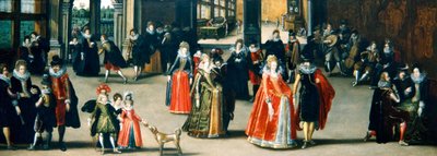 Figures élégantes dansant à l