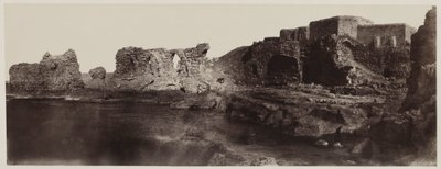Kaalat el Athlit, Syrie, vue depuis le bord de mer, 1859 - Louis de Clercq