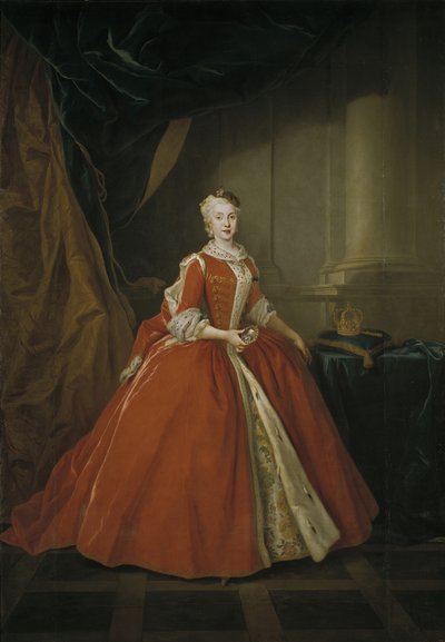 Portrait de la princesse Maria Amalia de Saxe 1724-1760 en costume polonais, 1738 - Louis de Silvestre