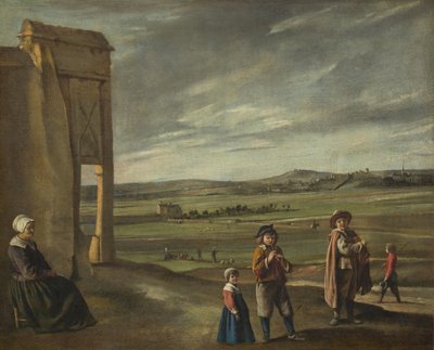 Paysage avec paysans - Louis le Nain