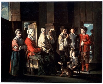 La Visite à la grand-mère, 1645 - Louis le Nain