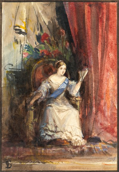 Reine Victoria à la cour, 1838 - Louisa Anne Waterford