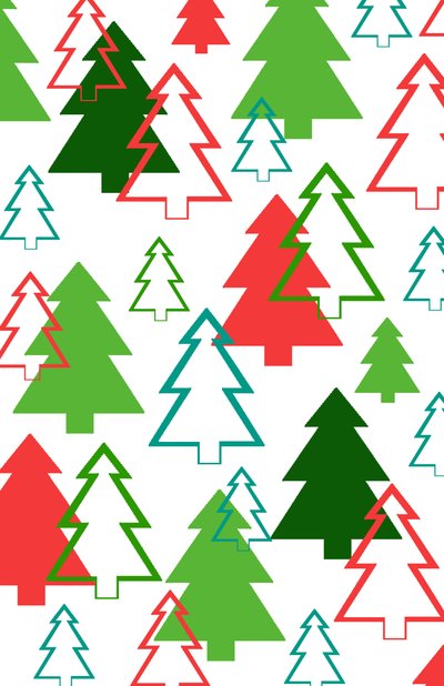 Arbres de Noël superposés - Louisa Hereford