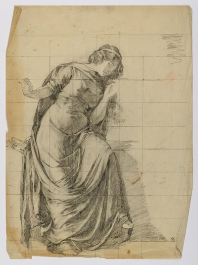 Sans titre (figure féminine drapée) - Louise Cox