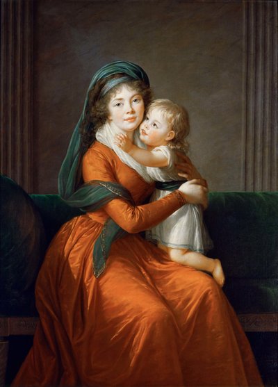 Portrait de la princesse Alexandra Golitsyna avec son fils Pyotr, 1794 - Elisabeth Louise Vigee Lebrun