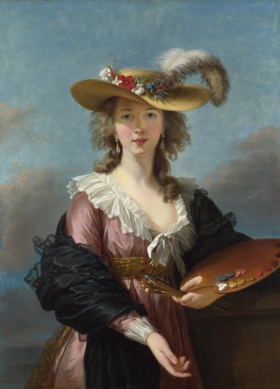 Autoportrait au chapeau de paille, 1782 - Elisabeth Louise Vigee Lebrun