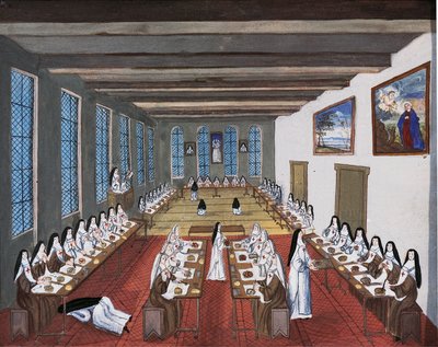 Abbaye de Port-Royal des Champs, réfectoire - Louise Magdeleine Hortemels