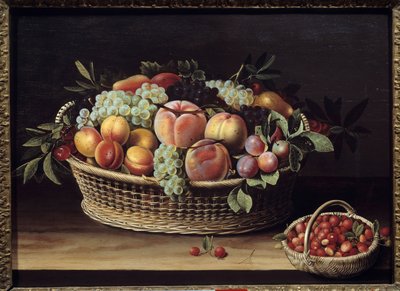 Panier de fruits et paniers de fraises Peinture par Louise Moillon (1610-1696) 1635 Toulouse, musée des Augustins - Louise Moillon