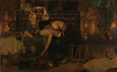 La Mort du fils aîné du Pharaon - Lourens Alma Tadema