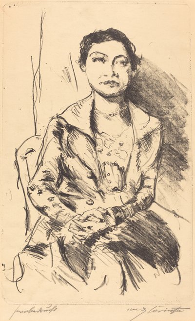 Anneliese Halbe, 1918 - Lovis Corinth