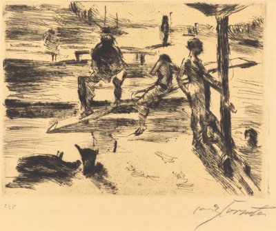 Badeanstalt - Lovis Corinth
