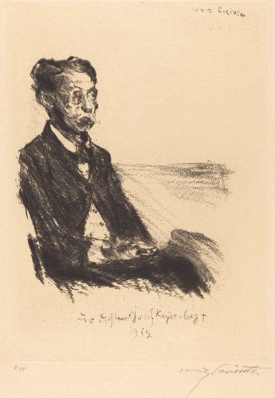 Portrait du Comte Keyserling, 1919 - Lovis Corinth
