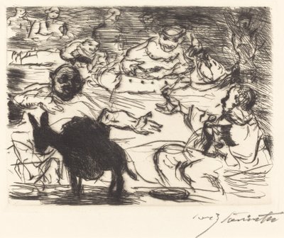 Das Gastmahl des Trimalchio: pl. V - Lovis Corinth