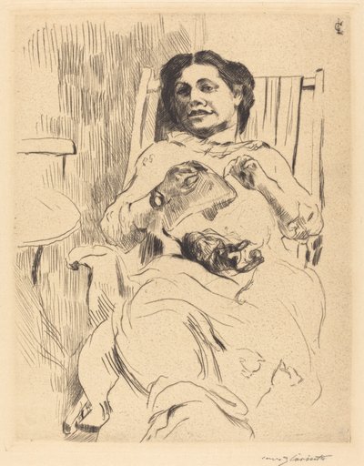 Femme avec ouvrage de couture, 1912 - Lovis Corinth