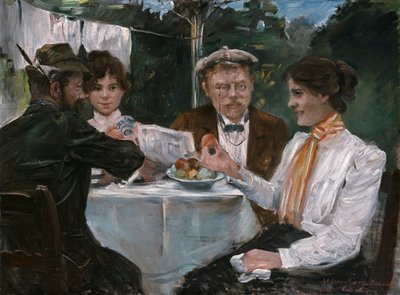 Petit-déjeuner dans le jardin de Max Halbe - Lovis Corinth