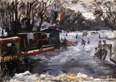 Patinoire dans le Tiergarten, Berlin - Lovis Corinth