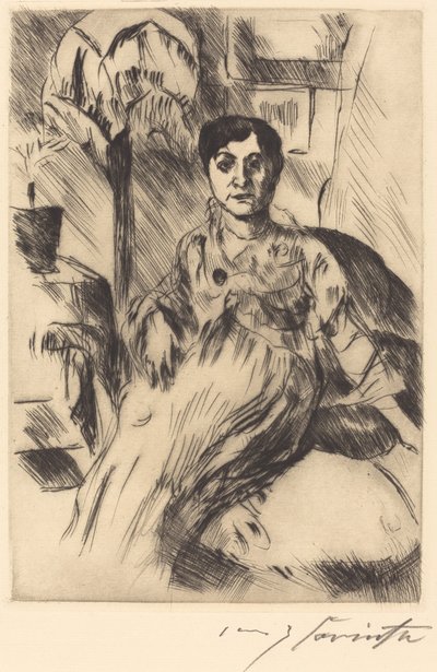 Intérieur avec femme, 1917 - Lovis Corinth