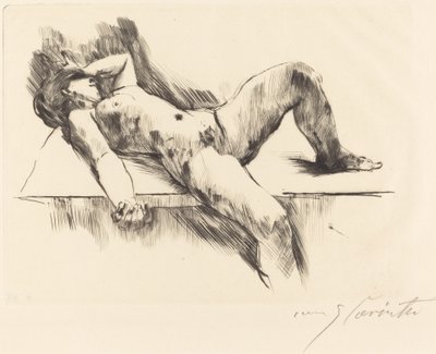 Nu féminin allongé III - Lovis Corinth