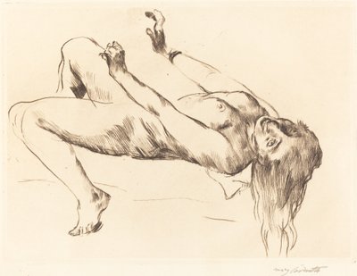 Liegender Weiblicher Akt. Studie zu Joseph und Potiphar, 1915 - Lovis Corinth
