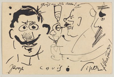 Lovis Corinth à Carl Strathmann : Carte postale, cachet postal du 10 juin 1903 - Lovis Corinth