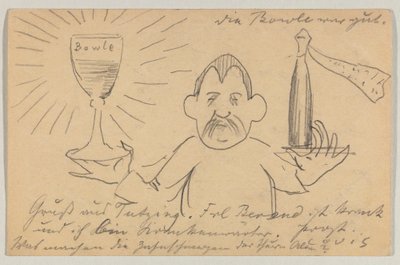Lovis Corinth à Carl Strathmann: Carte postale, cachet du 22 septembre 1902 - Lovis Corinth