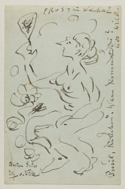 Lovis Corinth à Carl Strathmann : Carte postale, cachet postal du 25 mars 1906 - Lovis Corinth