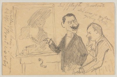 Lovis Corinth à Carl Strathmann : Carte postale, cachet de la poste 27 mai 1901 - Lovis Corinth