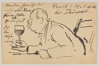 Lovis Corinth à Carl Strathmann : Carte postale, cachet du 2 septembre 1902 - Lovis Corinth