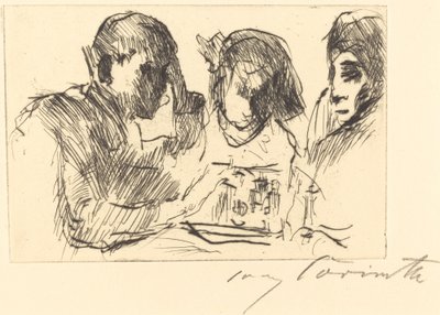 Schachspiel, 1918 - Lovis Corinth