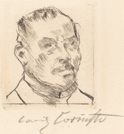 Autoportrait - Tête, 1916 - Lovis Corinth