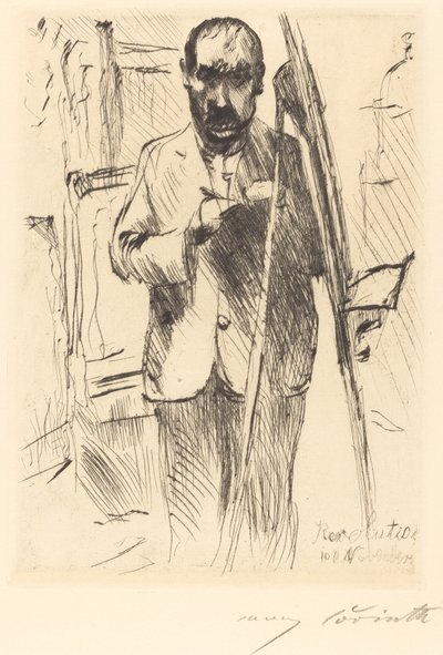 Autoportrait avec chevalet, 1918 - Lovis Corinth