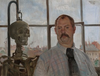 Autoportrait avec squelette - Lovis Corinth