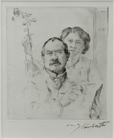 Autoportrait avec sa femme Charlotte Berend-Corinth - Lovis Corinth