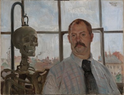 Autoportrait avec squelette - Lovis Corinth