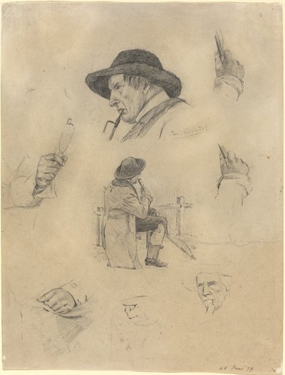 Feuille de croquis - Lovis Corinth