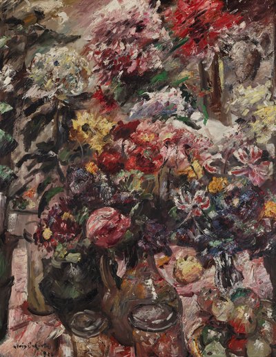 Nature morte avec chrysanthèmes et amaryllis - Lovis Corinth