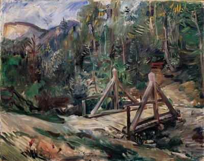 Paysage tyrolien avec pont - Lovis Corinth