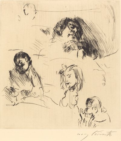 Esquisses de portraits - Lovis Corinth