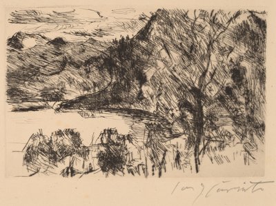 Walchensee avec Jochberg - Lovis Corinth